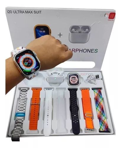 9 in 1 -Ultmra Smart Watch + AirPods | ساعة ذكية وسماعات لاسلكية في باقة واحدة!