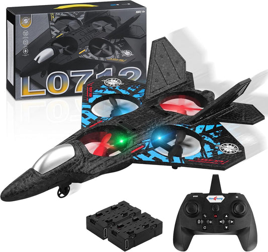 O-Fighter Stealth Jet – High-Speed RC Plane with LED Lights
