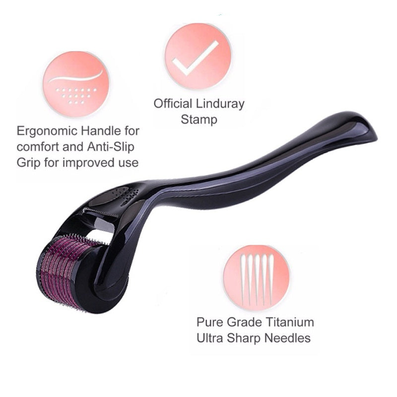 Hair Growth and Skin Derma Roller – 0.5mm Titanium Microneedle Therapy