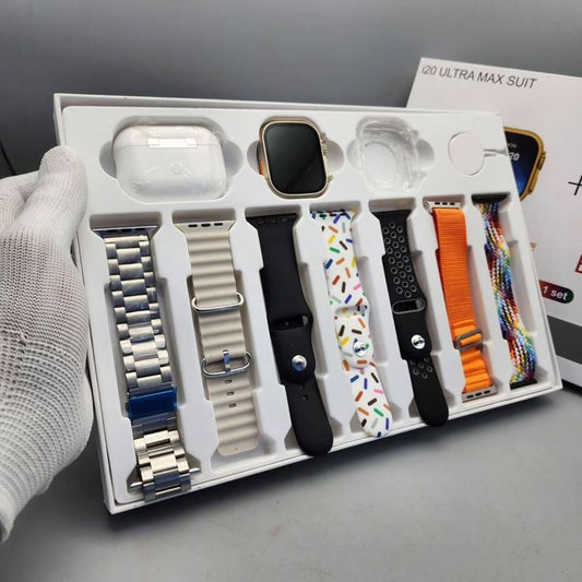 9 in 1 -Ultmra Smart Watch + AirPods | ساعة ذكية وسماعات لاسلكية في باقة واحدة!